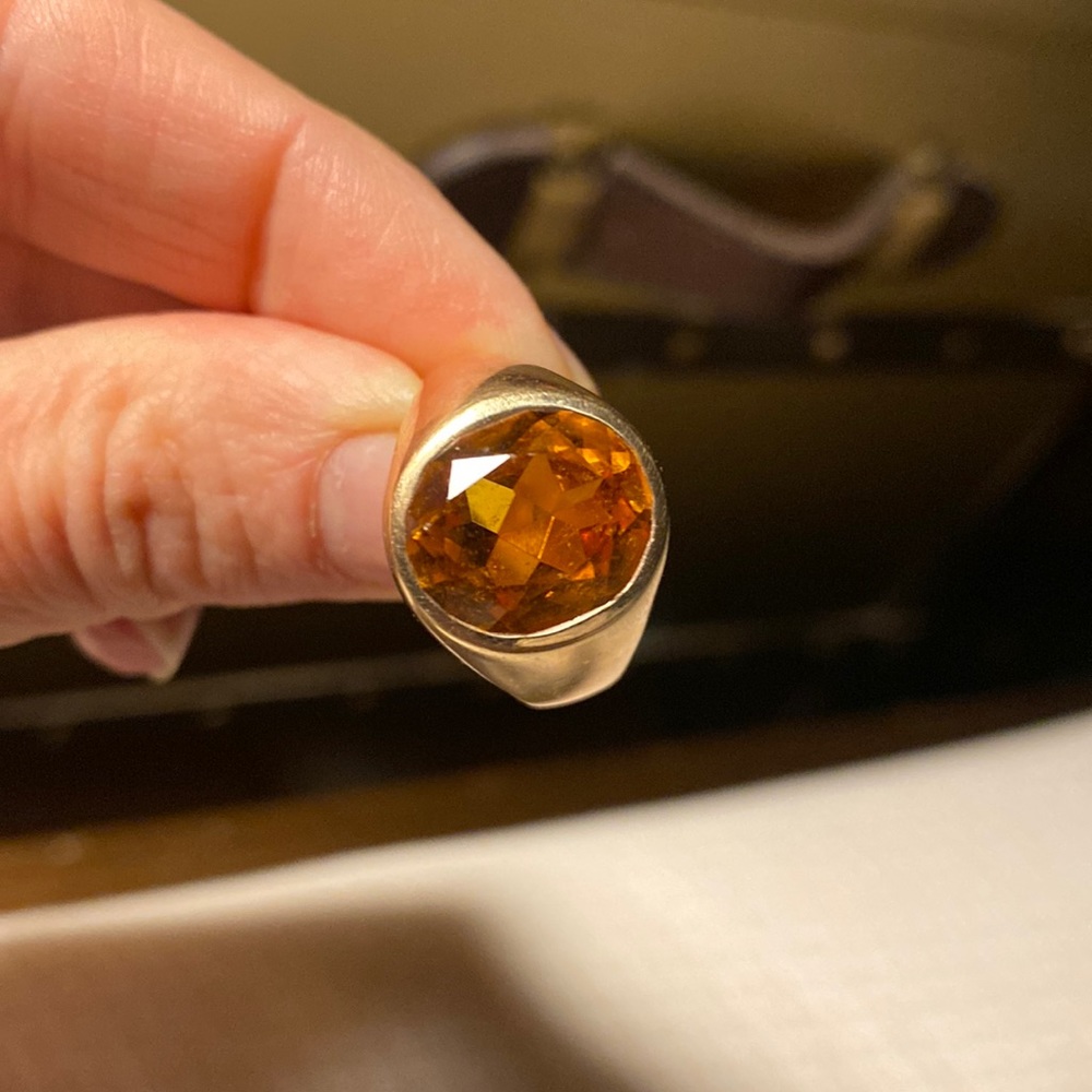 10k ring with Citrine